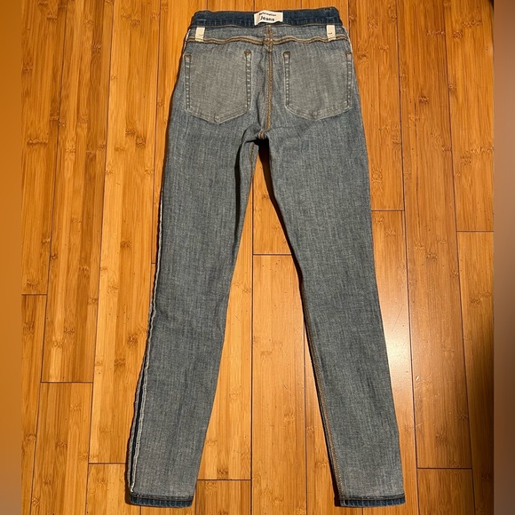 Reformation Harper High Rise Skinny Button Front Jeans Ion Wash Size 25 - Picture 8 of 16
